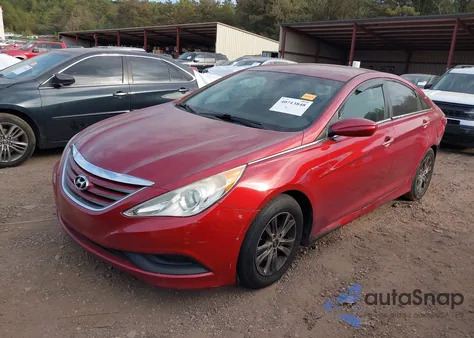 2014 Hyundai Sonata Gls z USA, uszkodzony, nr VIN 5NPEB4AC6EH877537